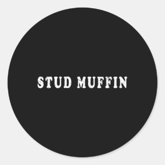 Stuhlmuffin für Freunde oder Ehemann Runder Aufkleber