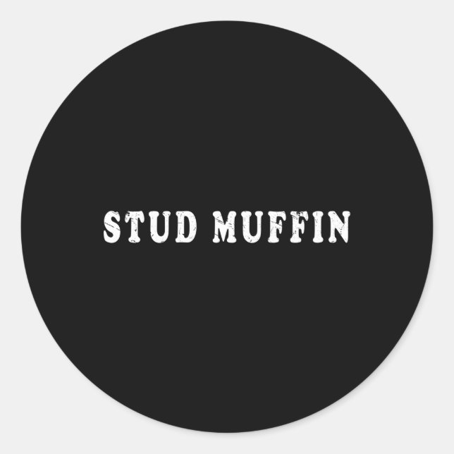Stuhlmuffin für Freunde oder Ehemann Runder Aufkleber (Vorderseite)
