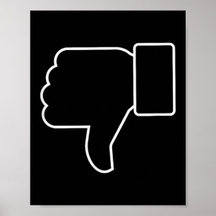 Stumbs Down, Funny, Witze, Sarkastik Poster