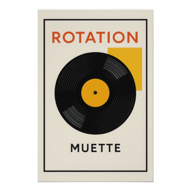 🔁 Stumme Drehung - Die Stille des Vinyls Poster (Vorderseite)