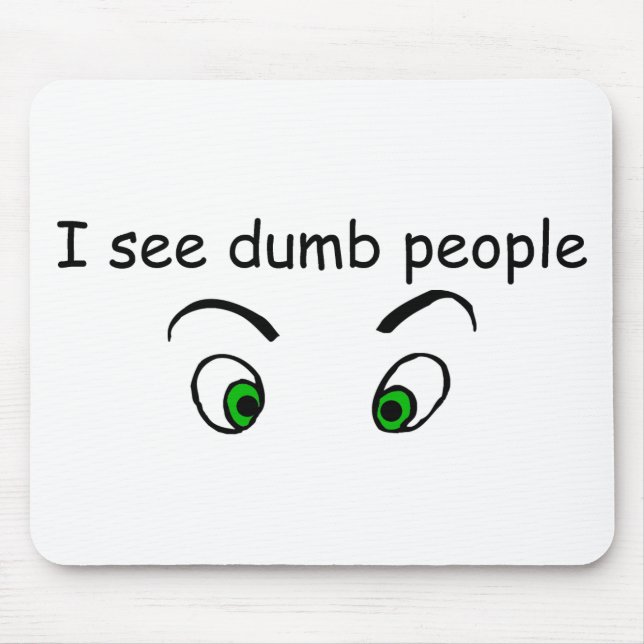 Stummer Leute-Entwurf Mousepad (Vorne)