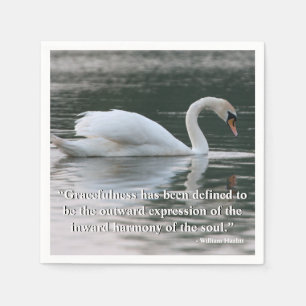 Stummer Schwan Serviette