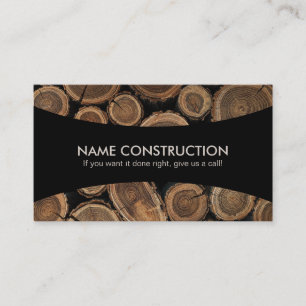 Stump Removal Slogans Business Cards Visitenkarte