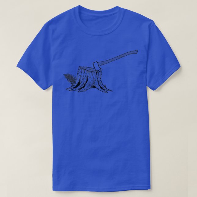 Stump with Axe T-Shirt (Design vorne)