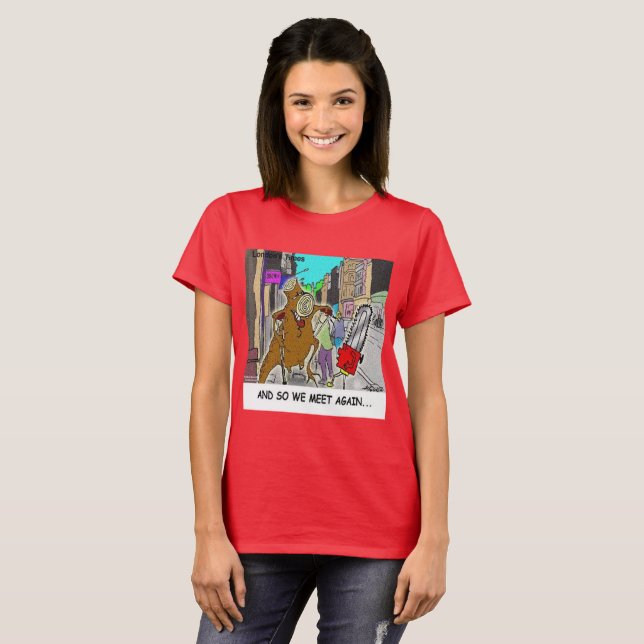 Stumped: Chainsaw Vs Tree lustiges Comic T-Shirt (Vorne ganz)