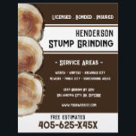 Stumpf Flyer<br><div class="desc">Stump Grinding Business Flyer. Beenden Sie den Hintergrund für das Wasserfarbdesign. Kühne Schriftart. Ändern Sie einfach den Text,  um Ihre Bedürfnisse zu erfüllen.</div>
