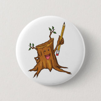 Stumpy Knopf-(Standard) Weiß Button