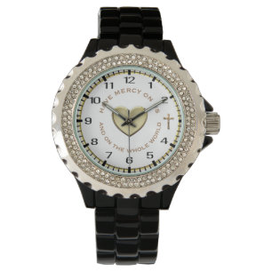 STUNDE DER DIVINE MERCY PRAYER ARMBANDUHR