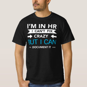 Stunden-Abteilungs-Zitat-Dokument verrückt T-Shirt