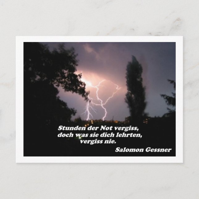 Stunden der Not Postkarte (Vorderseite)