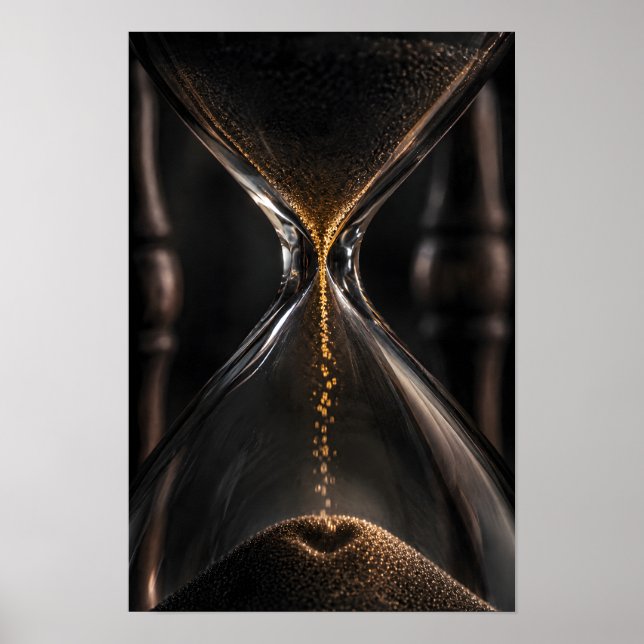 Stundenglas Herzförmiger Sand Poster (Vorne)