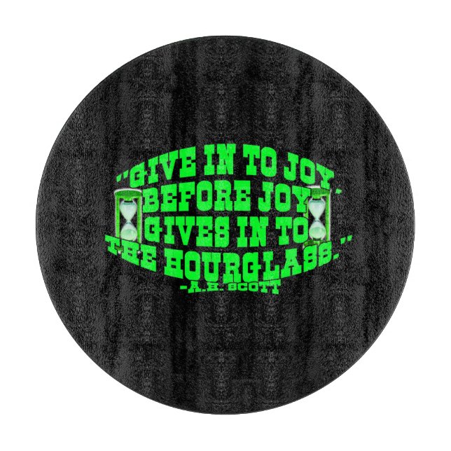 Stundenglas Schneidebrett (Vorderseite)