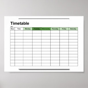 stundenplan, plan, plan, poster, englisch poster
