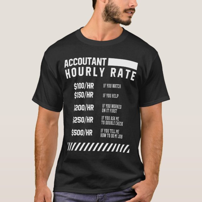 Stundensatz des Buchhalters - Gutschrift des Buchh T-Shirt (Vorderseite)
