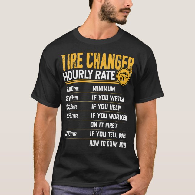 Stundensatz des Reifentechnikers - Feuerverzindung T-Shirt (Vorderseite)