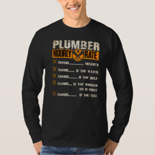 Stundentarif für Klempner T-Shirt