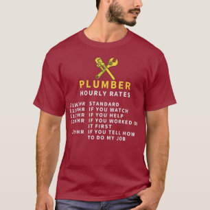 Stundentarife für Klempner - Sondergebühren - Fu T-Shirt