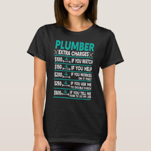 Stundentarife für Klempner T-Shirt