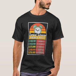 Stundenzettel für Chemiker T-Shirt