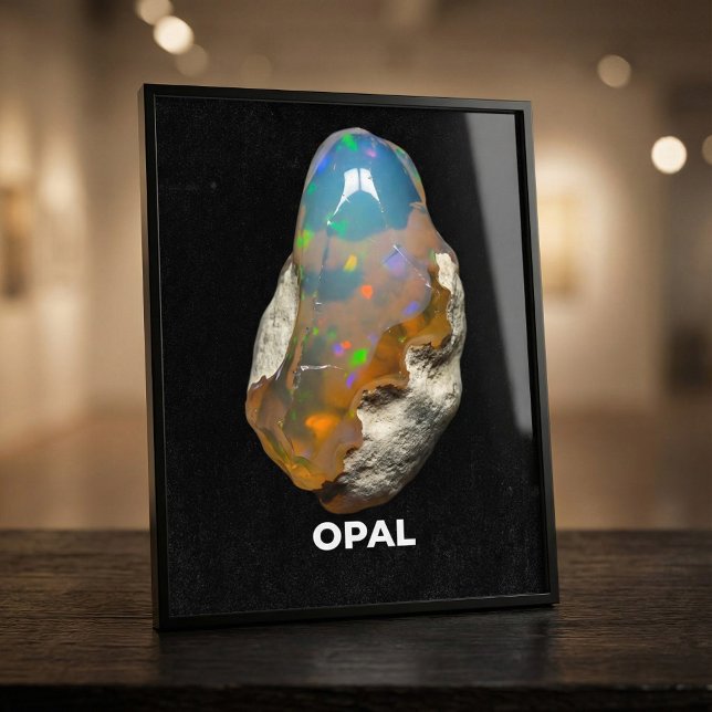 Stunning Natural Opal Gemstone Poster (Von Creator hochgeladen)