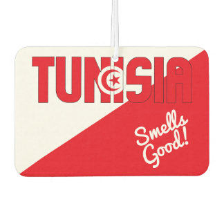 Stunning Tunisia Flag Air Freshener Autolufterfrischer