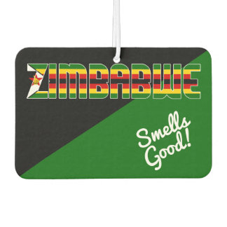Stunning Zimbabwe Flag Air Freshener Autolufterfrischer