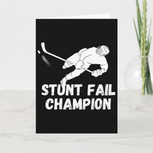 Stunt Fail Champion Lustige Verletzung Erholung Ei Karte
