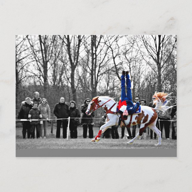 Stunt Riding Postkarte (Vorderseite)