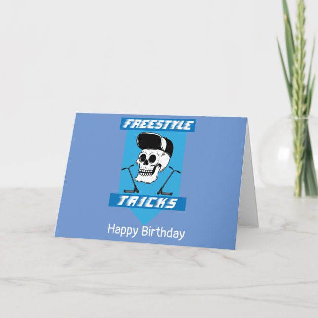 Stunt Scooter Free Rider Tricks Karte (Vorderseite)