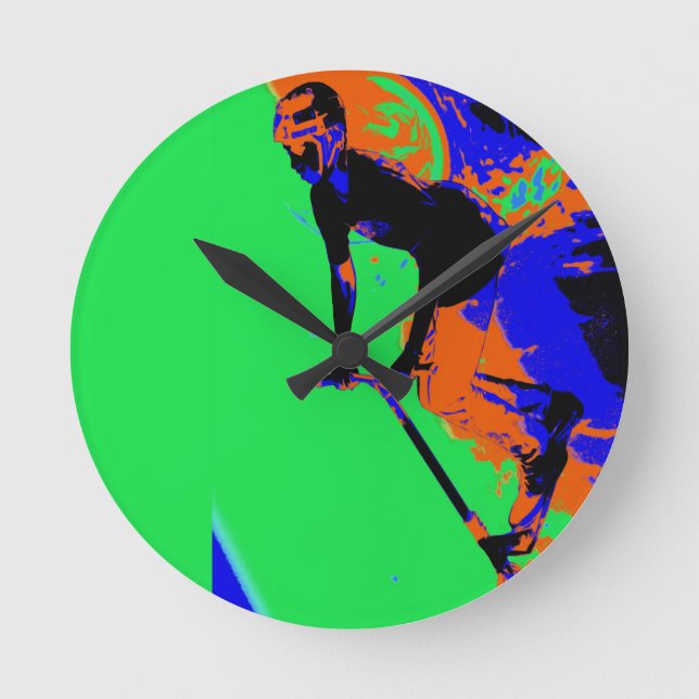 Stunt Scooter Speedster - Scooter Boy Runde Wanduhr (Vorderseite)
