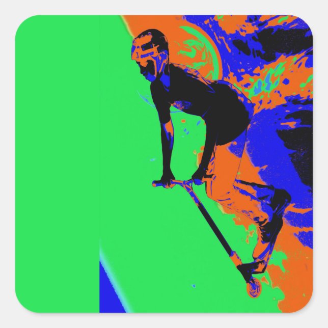 Stunt Scooter Speedster - Scooter Boy Sticker (Vorderseite)