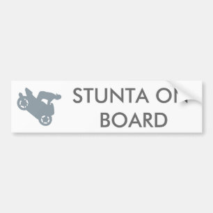 STUNTA AN BORD AUTOAUFKLEBER