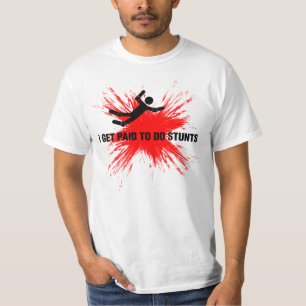 STUNTMAN BERUFLICH (Schwarzes/Rot) T-Shirt