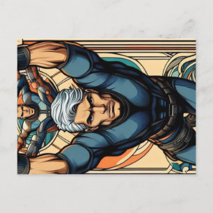 Stuntman Postkarte