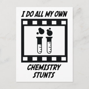 Stunts der Chemie Postkarte