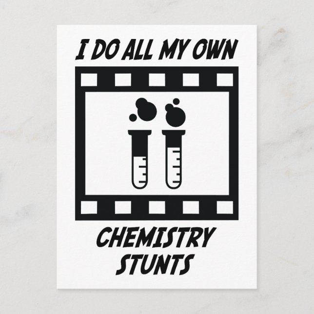Stunts der Chemie Postkarte (Vorderseite)