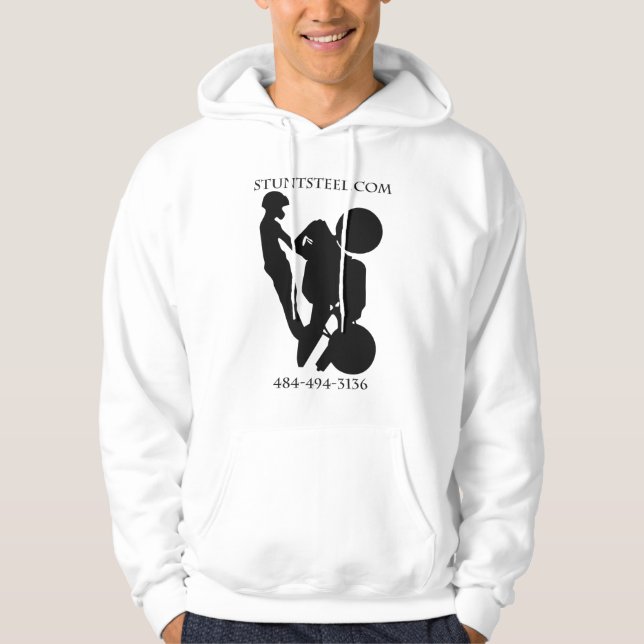 STUNTSTEEL KAPUZENPULLI-BREMSUNGS-FAHRRÄDER HOODIE (Vorderseite)