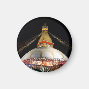 Stupa Boudhanath, Kathmandu am Abend - Nepal Magnet