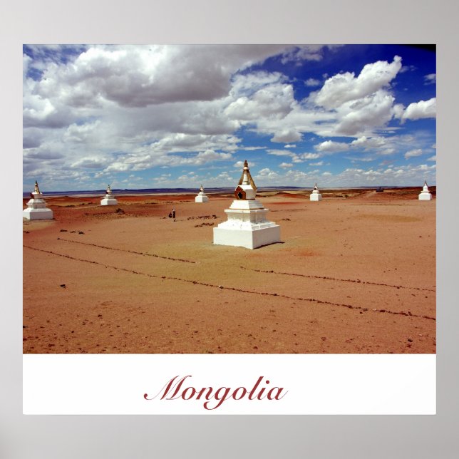 Stupas im Shambhala Land Poster (Vorne)