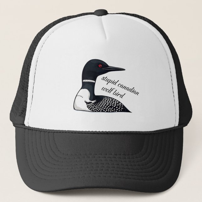 Stupid Canadian Wolf Bird | Canada Humor Truckerkappe (Vorderseite)
