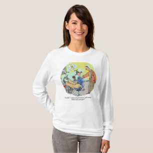 Stupid Entschuldigung Frauen lange Ärmel Cartoon  T-Shirt