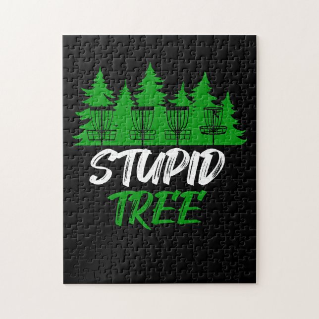 Stupid Tree Disk Golf Funny Frisbee Golf (Vertikal)