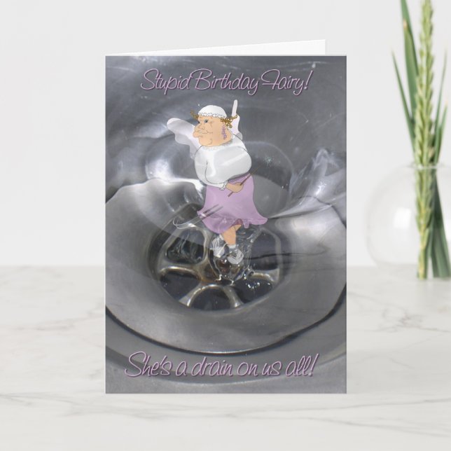 Stupide carte de fée d'anniversaire ! (Devant)