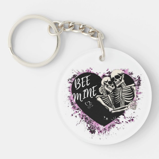 Sturdy acrylic keychain with cut  pair (Devant)