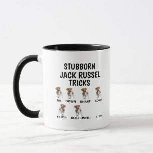 Sturer Jack Russel Terrier Tricks, Lustiger Hund Tasse