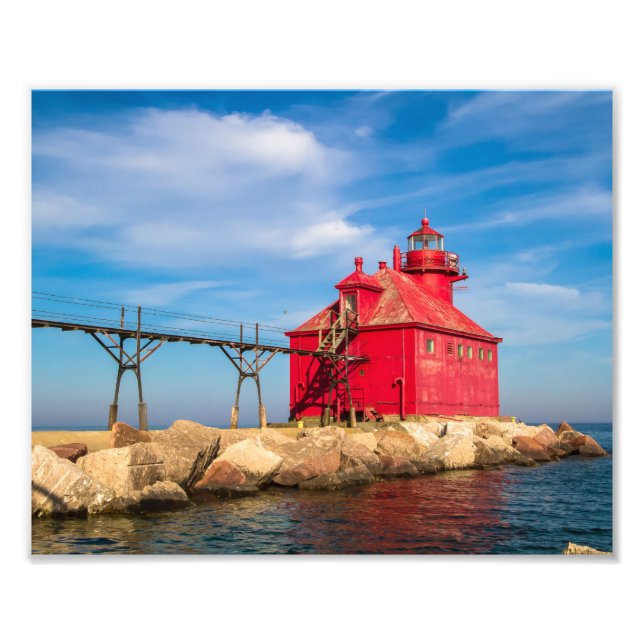 Sturgeon Bay Lighthouse Pier Fotodruck (Vorne)