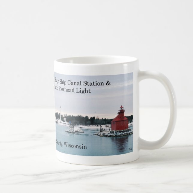 Sturgeon Bay Ship Canal Lights Tasse (Rechts)