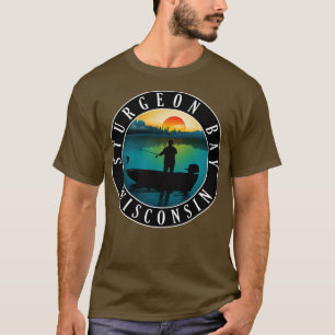Sturgeon Bay Wisconsin Angeln T-Shirt