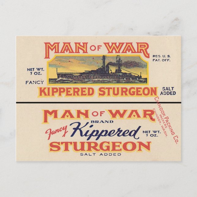 Sturgeon kann Postcard kennzeichnen Postkarte (Vorderseite)