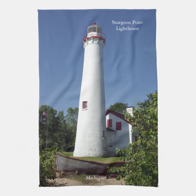 Sturgeon Point Lighthouse & Küchentuch (Vertikal)